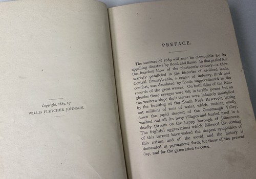 HISTORY of the JOHNSTOWN FLOOD by WILLIS JOHNSON 1st Edition 1889 - Imagen 4 de 12