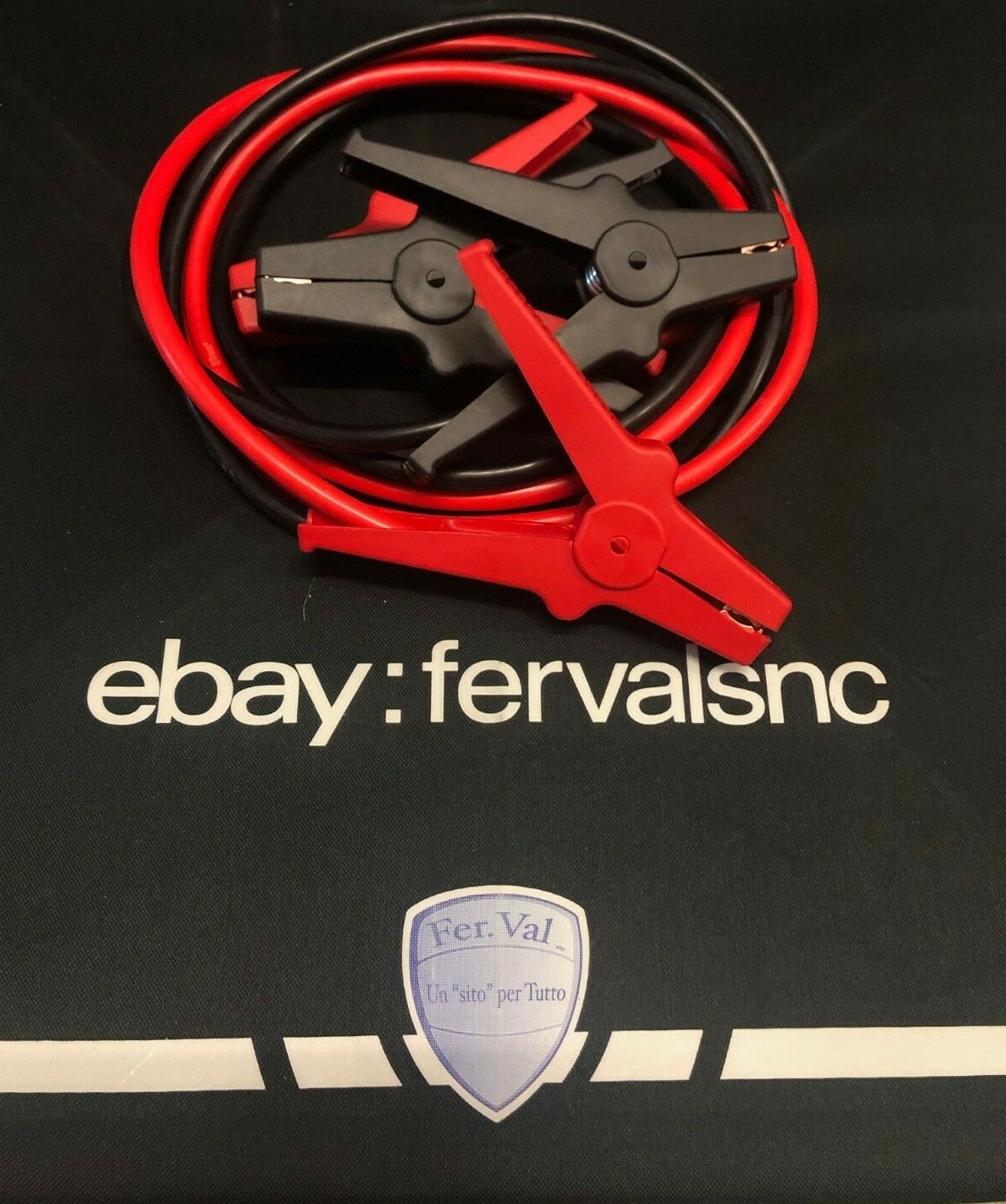 Cavi Collegamento Avviamento Emergenza Batterie Pinza Ricarica Auto Moto 1200118 - Miniatura 2