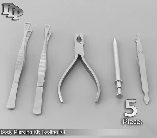5 Pcs Body Piercing Kit Tooling Kit Tattoo Supplies