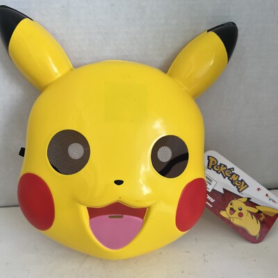 Pokemon Pikachu Mask Costume Adjustable One Size Fits All Brand New With Tags