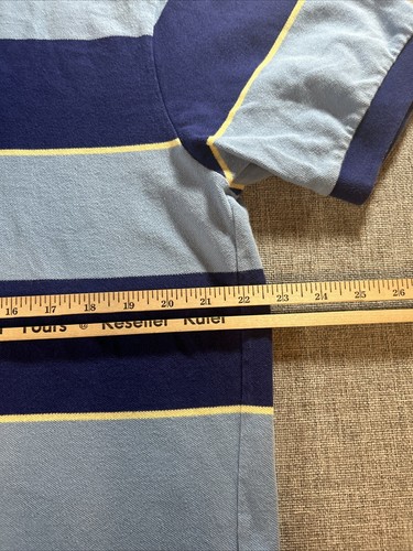 Polo Ralph Lauren vintage camicia XL uomo colletto bottoni preppy righe blu navy - Foto 7 di 9