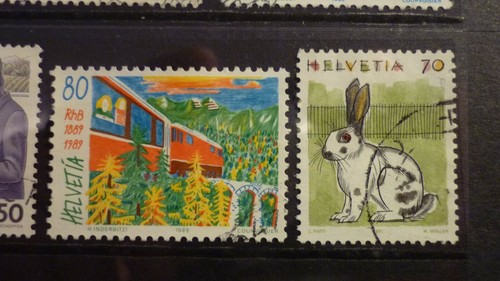1981-1991 Swiss Stamps Set of 11 Fine Used - Picture 7 of 7