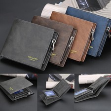Designer Mens Leather Wallet RFID SAFE Contactless Card Blocking ID Protection