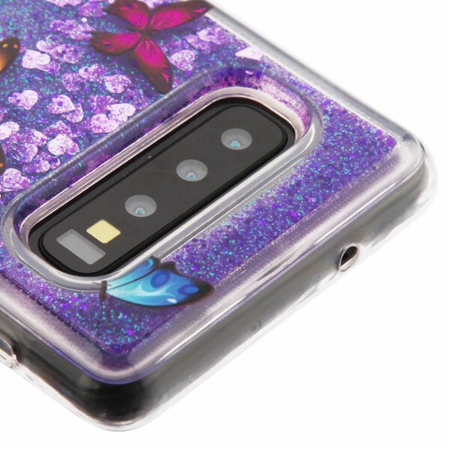 Samsung GALAXY S10 E Plus 5G Bling Hybrid Liquid Glitter Rubber TPU Case Cover - Picture 28 of 36