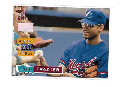 MLB Playercard - 1994 Stadium Club - 1st Day Issue - Lou Frazier lim. auf 2000