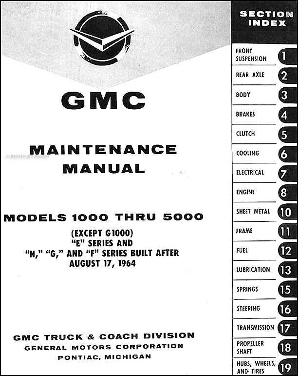 1965 1966 GMC Camioneta y Camión Reparación Tienda Manual Originales 65 66 OEM - Imagen 2 de 2
