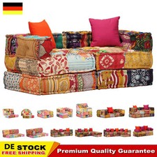 Schlafsofa Modular Gästebett Bettsofa Schlafcouch Sofa Stof Patchwork Mehrfarbig