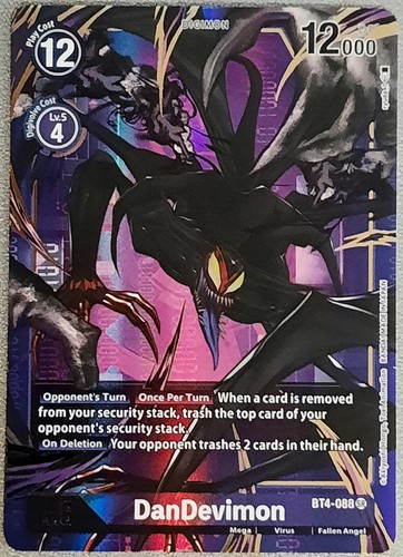 Digimon Card Game DanDevimon BT4-088 SR Alternate art English