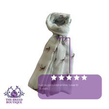 GERMAN SHEPHERD DOG SCARF - BLUE OR GREY - GIFT FOR DOG LOVERS - LADIES PRESENT