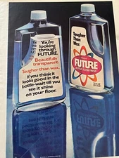 Future Floor Finish, Full Page Vintage Print Ad
