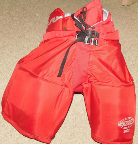 NEW OLD STOCK FURY 2007 EISHOCKEY HOSE rot GRÖSSE EUR 46 30" - Bild 1 von 4
