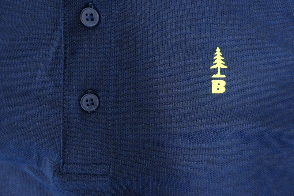 Suéter masculino BASS OUTDOOR B COOL AZUL MARINHO 2XL MALHA STRETCH HENLEY NOVO COM ETIQUETAS - Imagem 4 de 4