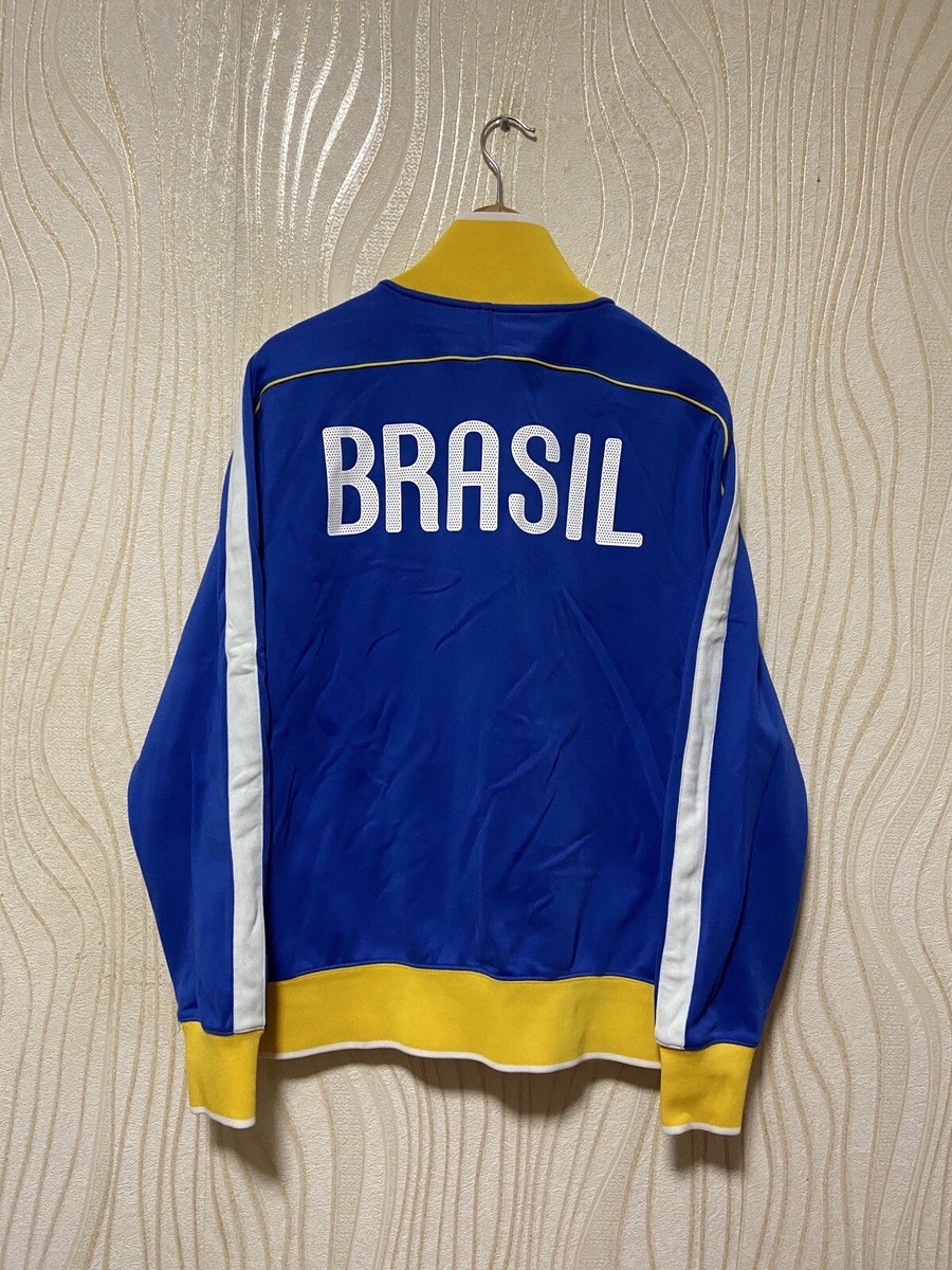 トップス vintage77 2010 BRAZIL N98 AUTHENTIC FOOTBALL SOCCER TRACK JACKET NIKE