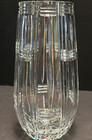 Fifth Avenue Crystal ACCENTS VASE 10.5" Tapered Mouth Vertical & Horizontal Cuts