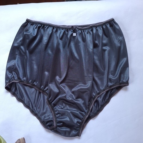 6 Plus Underwear Women Silky Light Soft Granny Panties Nylon Briefs Waist44"-50" - Picture 9 of 11