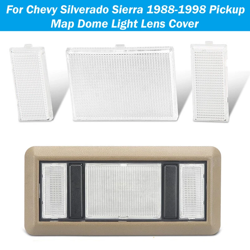 Para Chevrolet C1500 K1500 1988-1999 Mapa Domo Luz Centro Domo Lente Lámpara Cubierta Foto 2 de 4