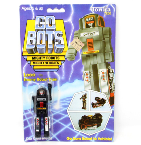 GoBots Loco 7200, Tonka 1983, NEW ON CARD