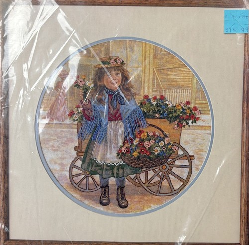 Kit de bordado Something Special Crewel Forget Me Nots #40215 niña victoriana - Imagen 2 de 4