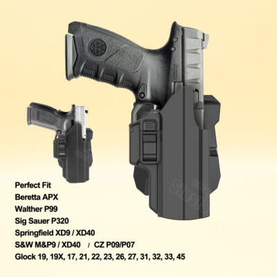 IPSC SAR9 Holster Fit Sarsilmaz SAR 9 S&W M&P 9 M2.0 M&P 40 M2.0 M&P 10mm