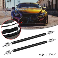 For Lexus IS Adjust 10"-13" Bumper Black Strut Rod Splitter Support Diffuser Bar