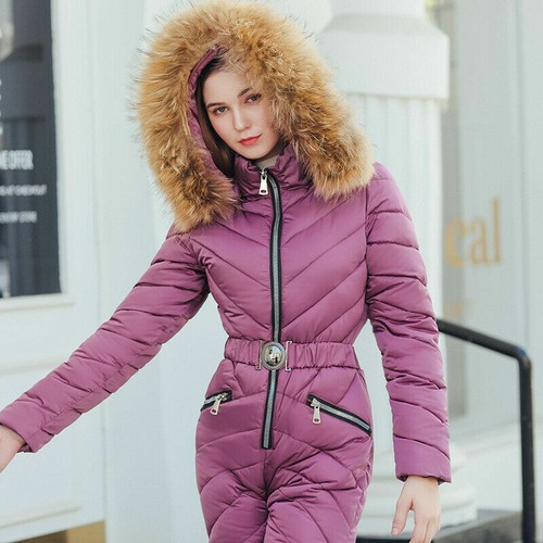 Winter Outdoor Sport Romper Womens Warm Ski Suit Waterproof Jumpsuit Snow Suit - Picture 12 of 15