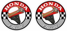 HONDA MOTORCYCLES CLASSICS Motorsport Vintage Sticker x2