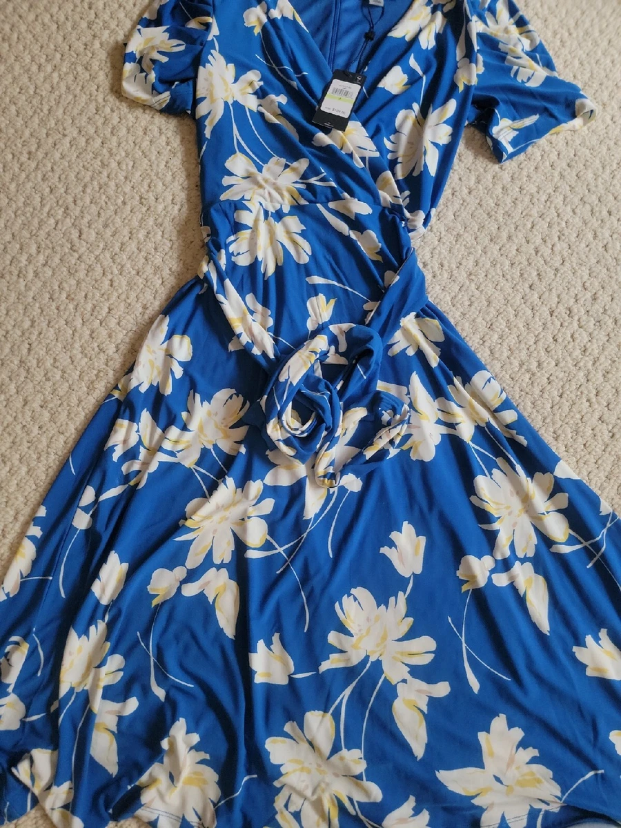 Tommy Hilfiger BLUE FLOWER Dress SZ 4 BRAND NEW WITH TAGS