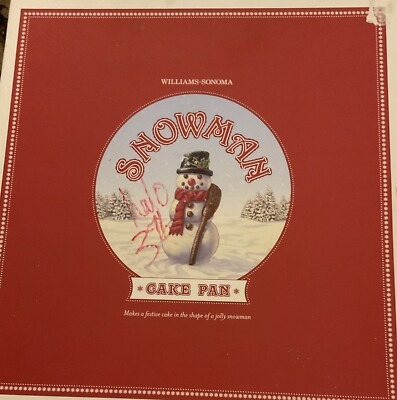 Williams-Sonoma Snowman Cake Pan New in Box~Nordic Ware USA~