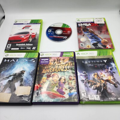 Need For Speed , Forza 4, NBA 2k15, Halo 4 Destiny  Xbox 360 Lot Of 6 Games