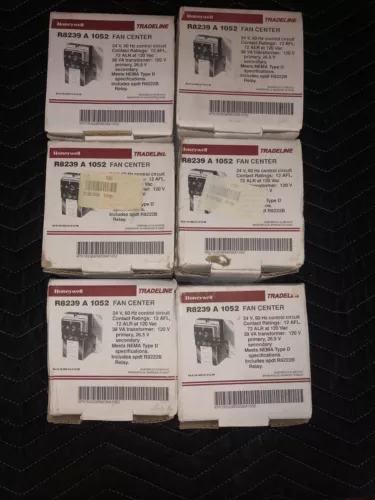 HONEYWELL TRADELINE R8239 A 1052 FAN CENTER PART #  L37-138 " NEW OLD STOCK”