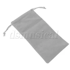 Velvet Drawstring Bags Pouch for Jewelry Wedding Party 7.87"x3.94" Grey