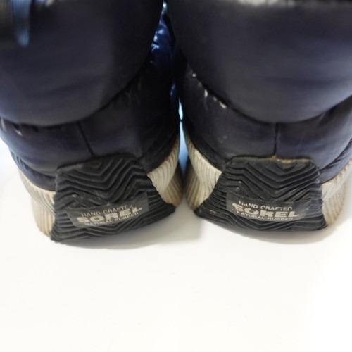 SOREL Joan of Arctic Next Lite Strap Puffy Waterproof Boots Dark Blue Size 10 - Picture 3 of 8