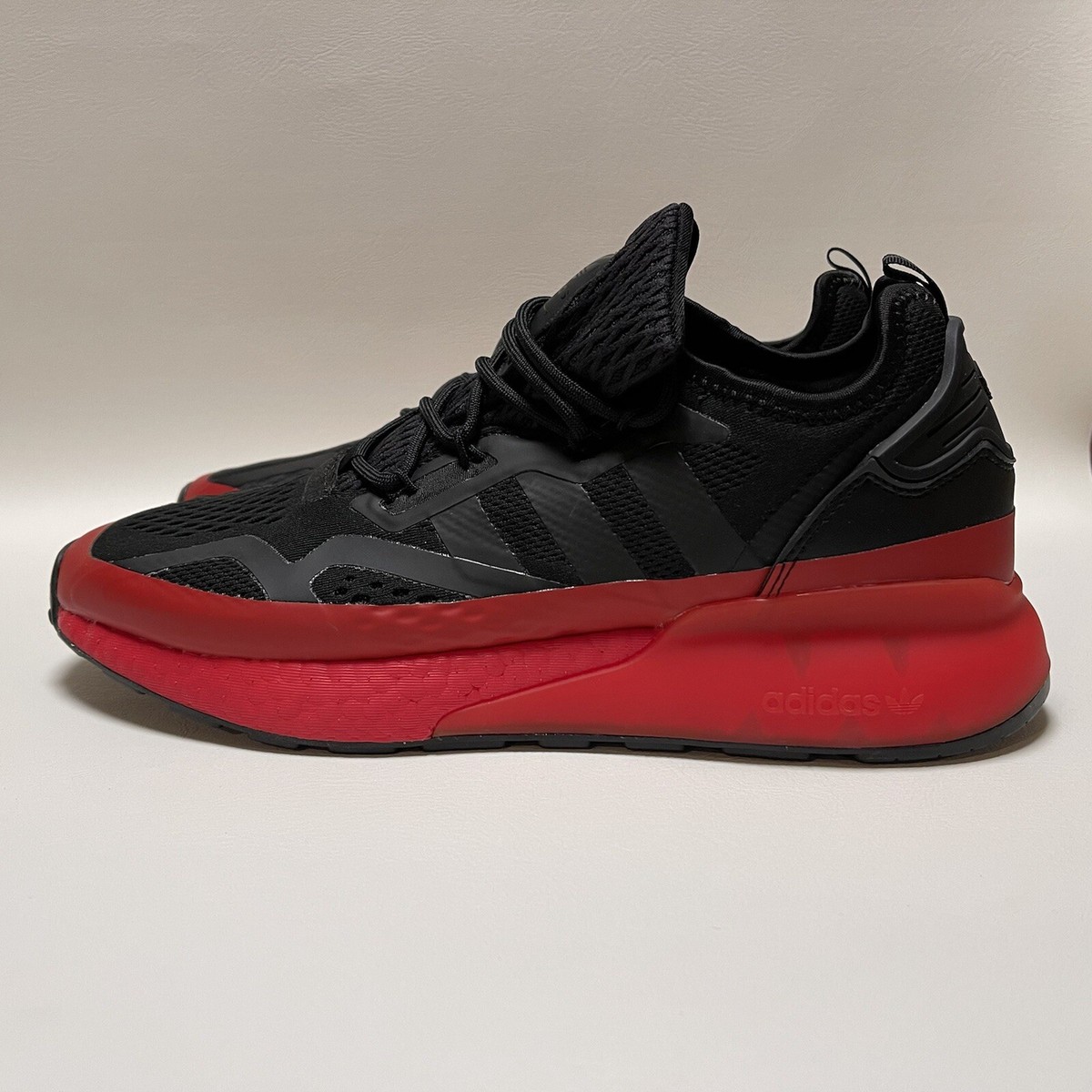 Adidas ZX 2K Boost Men's Shoes Athletic Sneakers Black Scarlet