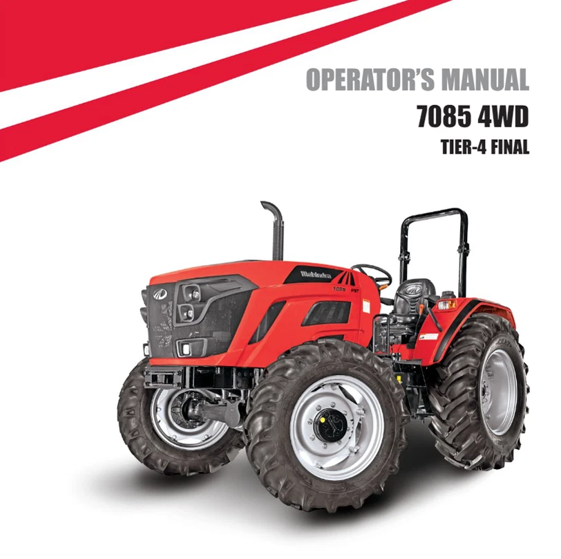 Mahindra 7085 Open Station Service Manual and Operator Manuals FREE SHIPPING - Image 3 of 4