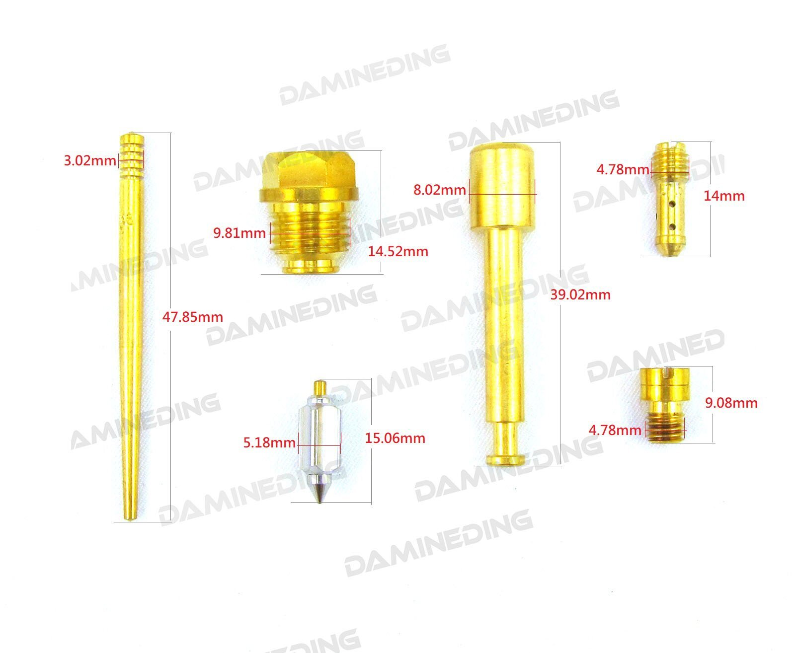 Kit Di Ricostruzione Carburatore Per Suzuki GT750 (1974-77) - 3 Kit Completi + Galleggianti