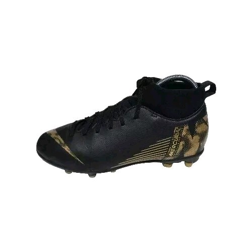 Nike Kids Mercurial Superfly Club FG Soccer Cleats Black/Gold Size