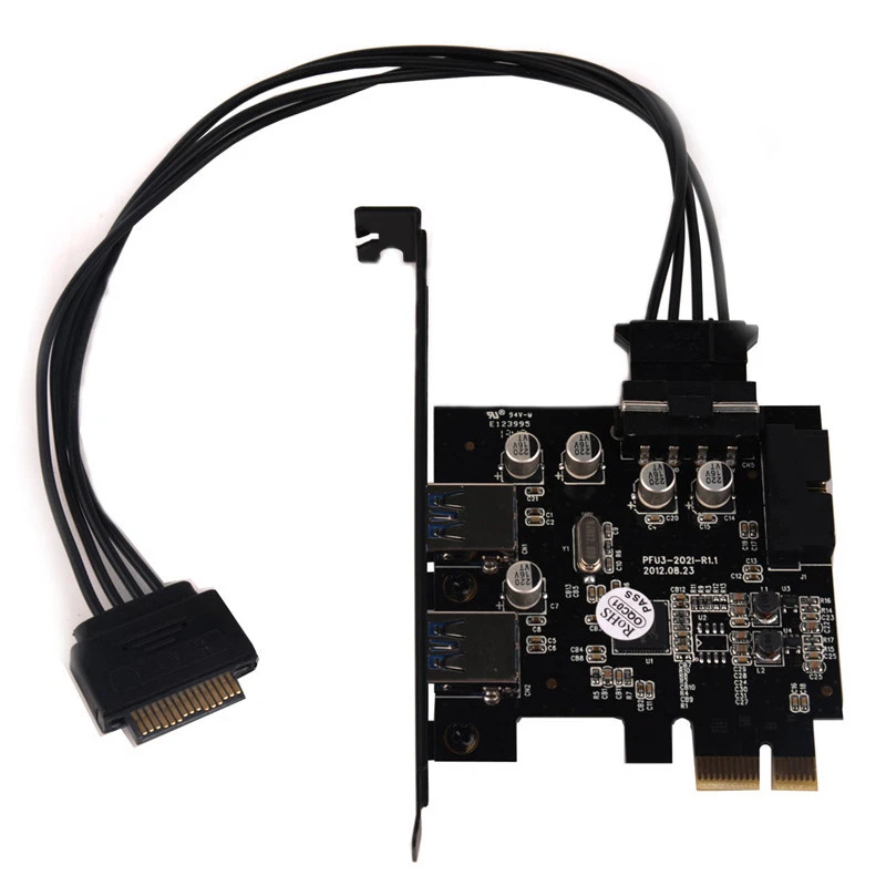 PCIE TO 2 Port USB 3.0 PCI-e Internal 20Pin Adapter PCI Express FL1100 chipset - Image 3 of 3
