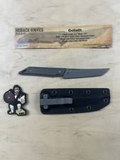 Cuchillos Hoback Goliath - Ti lavado a la piedra - lavado a la piedra 20CV con funda Kydex