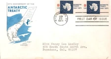 ANTARCTIC TREATY #1431 JUN 23 1971 WASHINGTON DC FIRST DAY COVER (FDC) BX7