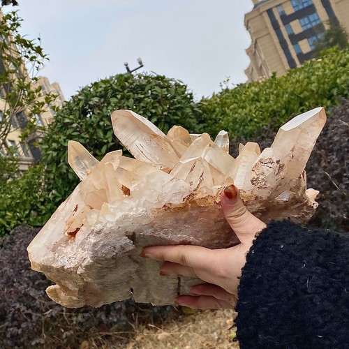 White Crystal Cluster - Natural Quartz Geode Specimen - Healing Energy - 17.8oz - 第 9/12 張圖片