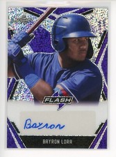 2020 Leaf Flash Portrait Purple #PABL1 Bayron Lora Auto Rangers /35