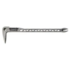 Stiletto Claw Bar Nail Puller Dimple Feature 8 oz. 12 in. Titanium Strike Plate