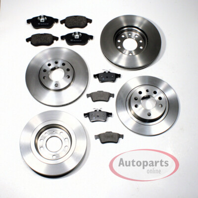 Bremsscheiben Ø 278 mm + Ø 265 mm + Beläge vorne hinten für Ford Focus C max
