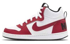 Nike Kids Court Borough Mid GS Shoes Red White 839977-103 Size 7Y