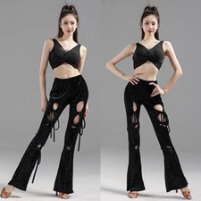 Latin Tango Standard Rumba Ballroom Practice Pants Dance Performance Dancewear