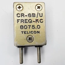 Telicon 8075 KC KHz FT-243 Ham Radio Crystal Military Amateur 8.075 MC MHz 6P