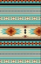 Baumwollstoff Ethno Tucson Southwest Elizabeth´s Studio helltürkis ab 50x114cm