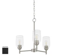 Quorum International 6112-3 Goodwin 3 Light 21"W Chandelier - Black