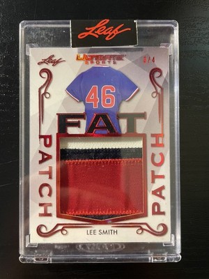 2021 Leaf Ultimate Sports - Lee Smith #FP-17 Fat Patch Red 3 Color 3/4
