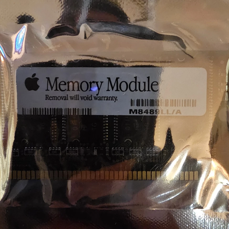 Apple Memory Module 2X128 MB PC133 Sealed Package Paperwork Open Box - Image 4 of 4
